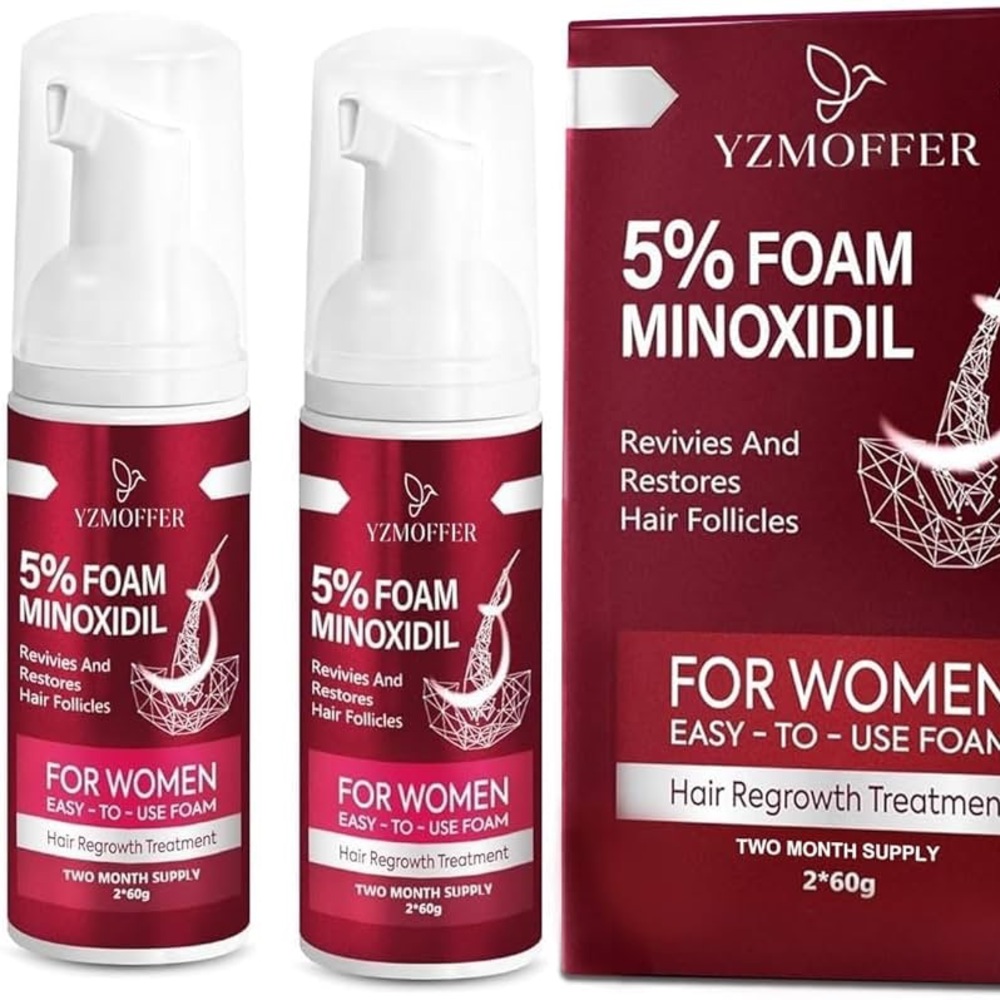 YZMOFFER 5% Foam Minoxidil hair regrowth treatment - fast absorbing |unisex NIB